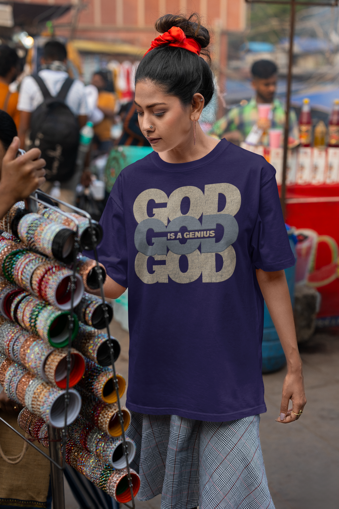 GOD Is A Genius Navy Unisex T-Shirt (Copy)