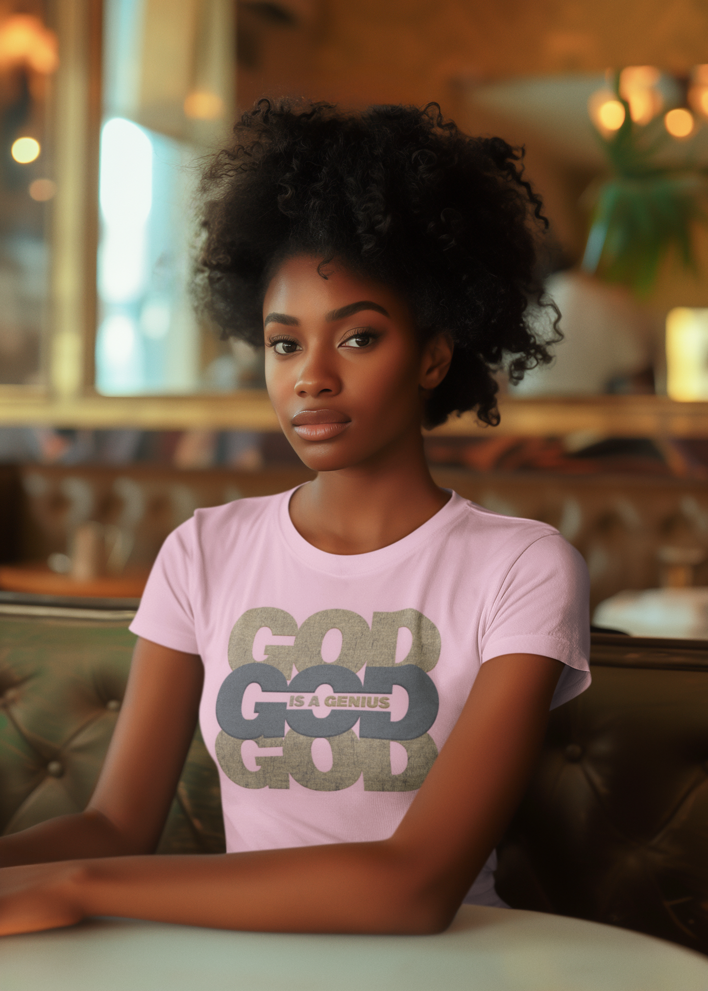 GOD Is A Genius Pink Unisex T-Shirt
