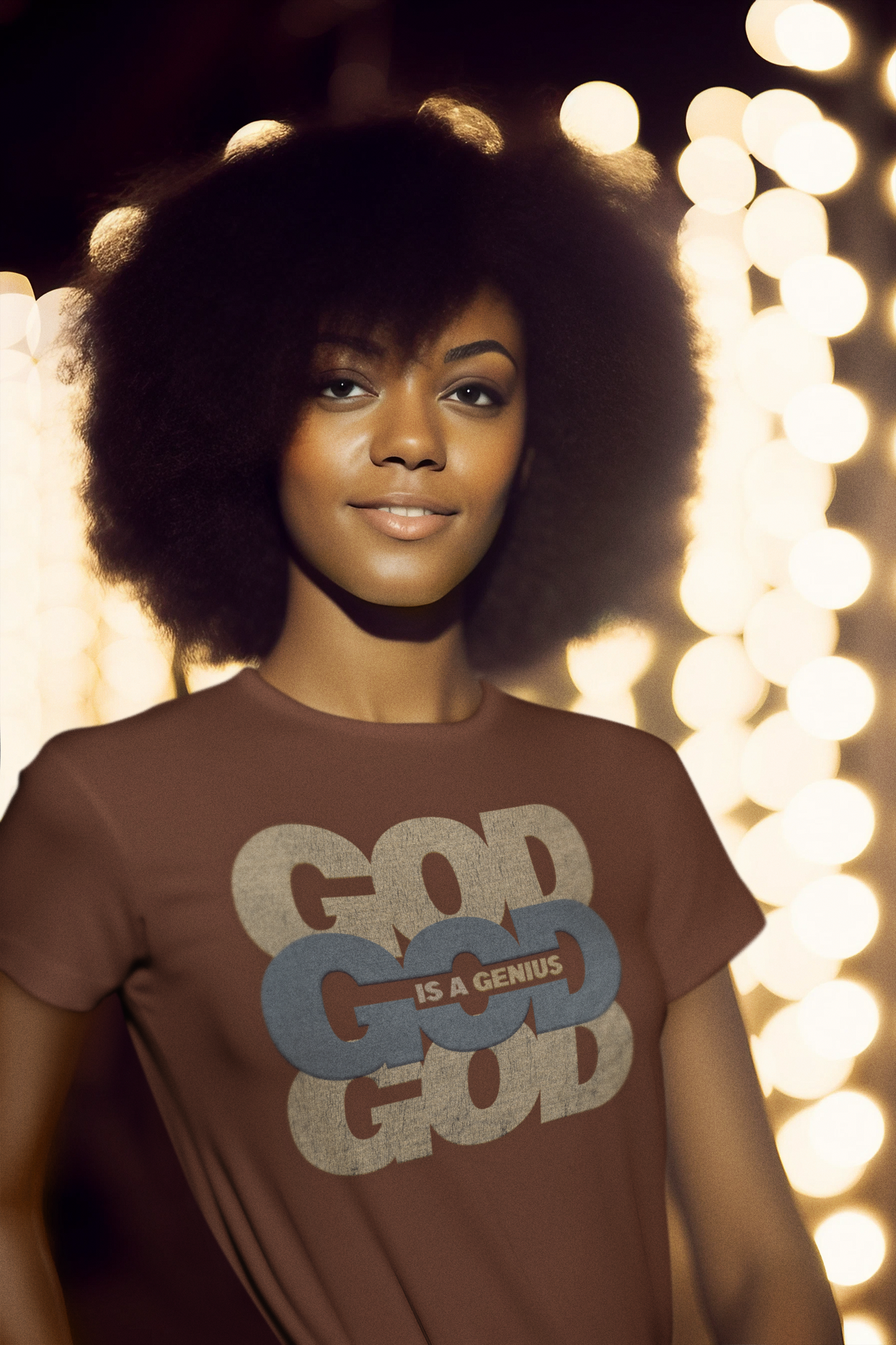GOD Is A Genius Brown Unisex T-Shirt